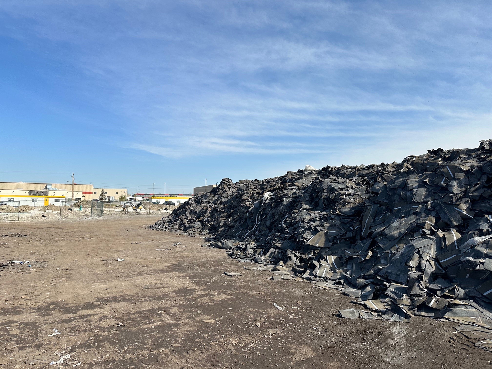Sept 21, 2024 - Asphalt Shingle Feedstock Pile