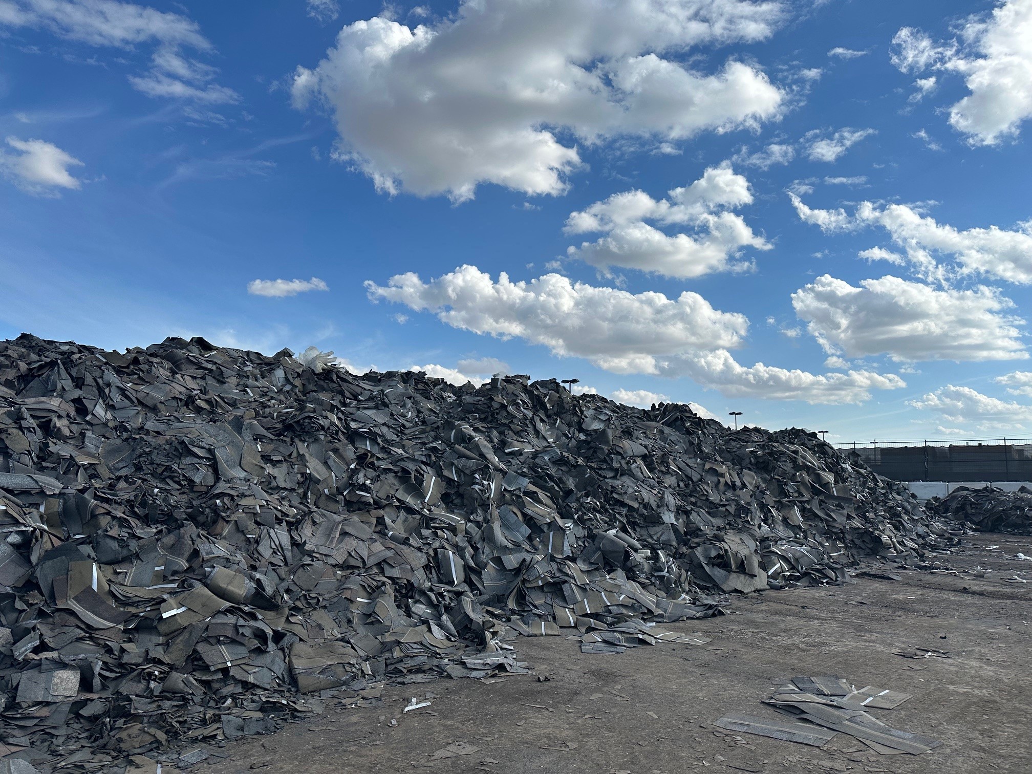 September 19, 2024 - Asphalt Shingle Feedstock Stockpile